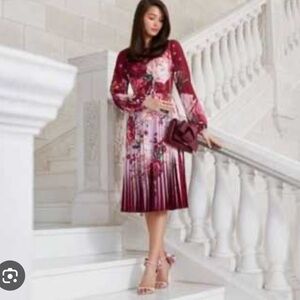 Ted Baker London Esperan Serenity Pleated Dress Ted size 1 US size 4